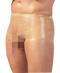 Pants mit Hülle für Penis und Hoden, Latex