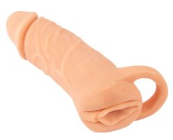 Penissleeve ?2in1 Extension + Masturbator? mit Hodenring