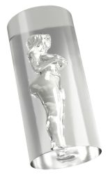Masturbator ?Female Shaped Tunnel? innen mit 3D-Silhouetten-Struktur
