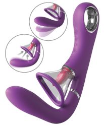 Vibrator ?Her Ultimate Pleasure Pro? mit 2 Klitoris-Saugschalen