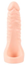 Penis-/Hodenring ?Double Fucker + Vibration? mit flexiblem Naturvibrator
