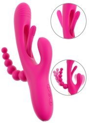 Rabbitvibrator ?Triple Vibe With Flicking Tongue? mit Anal-Stimulator