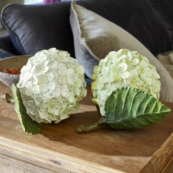 Dekoblume 2er Set Hortensie