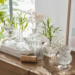 Vase 6er Set Amber