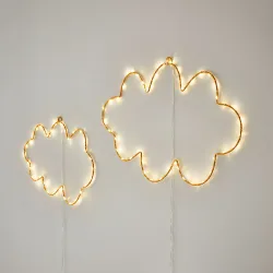 LED-Leuchtdeko 2er Set Elenar