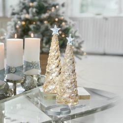 Deko-Baum 2er Set Glitter