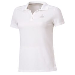 Odlo F-Dry Poloshirt für Damen - Wandern, Casual Comfort - weiss, S