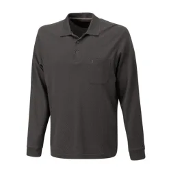 Ragman Herren Polo langarm Jacquard