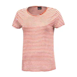 Sommerlich gestreiftes Leinen T-Shirt