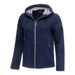 Sweatjacke mit Querrippen-Struktur