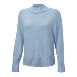Locker geschnittener Pullover mit Stehkragen