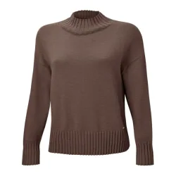 Locker geschnittener Pullover mit Stehkragen