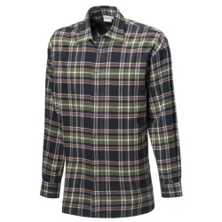 Herren Flanellhemd aus reiner Baumwolle olive
