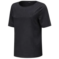 Ausbrenner-Shirt mit geometrischem Muster.