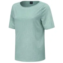Ausbrenner-Shirt mit geometrischem Muster.