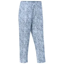 Sommerliche Leinenhose mit Allover-Print