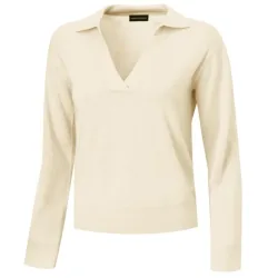 Sommerlicher Pullover mit Polokragen