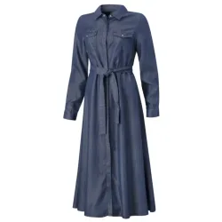Midi Kleid in Jeansoptik aus Lyocell