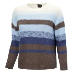 Gestreifter Pullover mit Farbverlauf