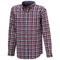 Beidseitig gerautes Flanellhemd bordeaux