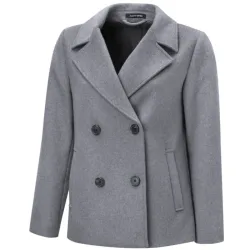 Wasserabweisende Cabanjacke mit Seitentaschen grau meliert