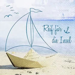 Servietten Reif für die Insel