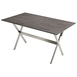 undefined, Balkonklapptisch Edelstahl/HPL