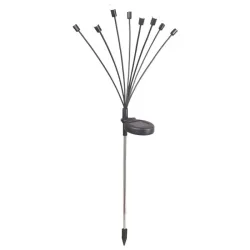 Starlyf - Glow Lights - Solarbetriebene Garten- und Balkonbeleuchtung, 70 CM, Schwarz