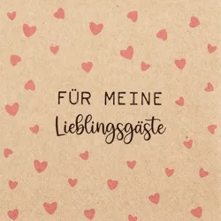Servietten Meine Lieblingsgäste