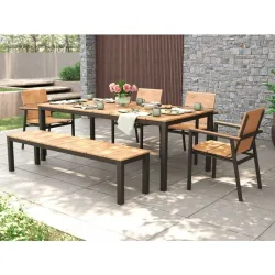undefined, Gartentisch Teakholz massiv