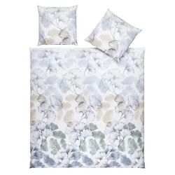 Bettwäsche mit elegantem Ginkgo-Design – Duvetbezug – 240x240 cm