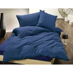 Home Fashion Kopfkissenbezug marine 50x70 cm