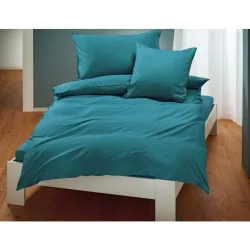 Uni Satin Bettwäsche mit Biese – Kissenbezug – 65x65 cm