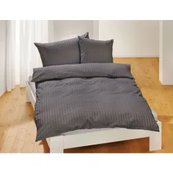 Living Home - Bio Organic Cotton Kissenbezug, 50 x 70 cm, Gewittergrau