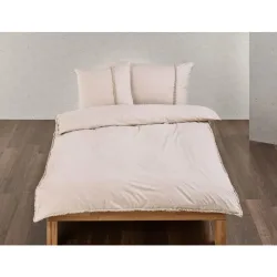 Bettwäsche mit Fransen-Bordüre – Duvetbezug – 200x210 cm