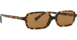 Luxottica Fashion Brillen Vertriebs GmbH Miu Miu MU11ZS Damen-Sonnenbrille Vollrand Eckig Acetat-Gestell, Gelb