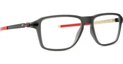 Luxottica Fashion Brillen Vertriebs GmbH Oakley OX8166 WHEEL HOUSE Herren-Brille inkl. Gläser Vollrand Quadratisch Kunststoff-Gestell 54/16/140, Grau
