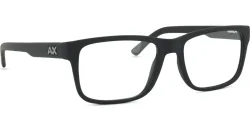Luxottica Fashion Brillen Vertriebs GmbH Armani Exchange AX3016 Herren-Brille inkl. Gläser Vollrand Quadratisch Acetat-Gestell 53/17/145, Schwarz