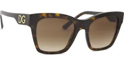 Luxottica Fashion Brillen Vertriebs GmbH Dolce&Gabbana 0DG4384 Damen-Sonnenbrille Vollrand Quadratisch Acetat-Gestell, Havanna