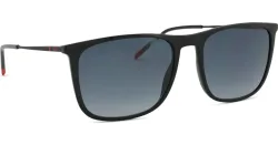 Safilo GmbH Hugo 207437 Herren-Sonnenbrille Vollrand Eckig Kunststoff-Gestell, Schwarz