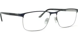 Design Eyewear Group Germany GmbH Jaguar J3129 Herren-Brille inkl. Gläser Vollrand Eckig Edelstahl-Gestell 58/16/145, Blau