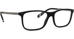Luxottica Fashion Brillen Vertriebs GmbH Polo Ralph Lauren 0PH2273 Herren-Brille inkl. Gläser Vollrand Quadratisch Acetat-Gestell 56/17/150, Schwarz