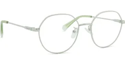 Safilo GmbH Polaroid PLD D490/G Damen-Brille inkl. Gläser Vollrand Panto Metall-Gestell 52/18/145, Silber