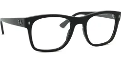Luxottica Fashion Brillen Vertriebs GmbH Ray-Ban RX7228 Unisex-Brille inkl. Gläser Vollrand Quadratisch Propionat-Gestell 53/21/145, Schwarz