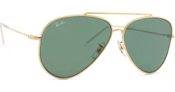 Ray-Ban Aviator Reverse Grün auf Gold L | Sonnenbrillen