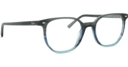 Luxottica Fashion Brillen Vertriebs GmbH Ray-Ban RX5397 Unisex-Brille inkl. Gläser Vollrand Geometrisch Acetat-Gestell 48/19/140, Grau