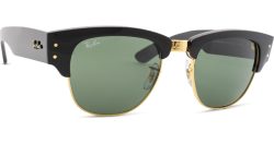 Ray-Ban Mega Clubmaster Rb0316s Schwarz auf Gold / Grün M | Sonnenbrillen
