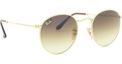 Ray-Ban Round Metal Braun auf Gold S | Sonnenbrillen