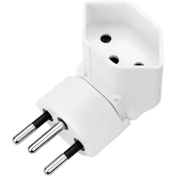 STEFFEN Dreh-Winkeladapter 149712 weiss 1 Stecker