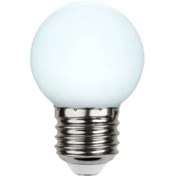 Schönenberger Leuchtmittel Bulb Outdoor Glas E27 1.2 W - Farbe: Weiss - LED - Lichtfarbe: Kaltes Tageslichtweiss - Leuchtmittel- LED Leuchtmittel